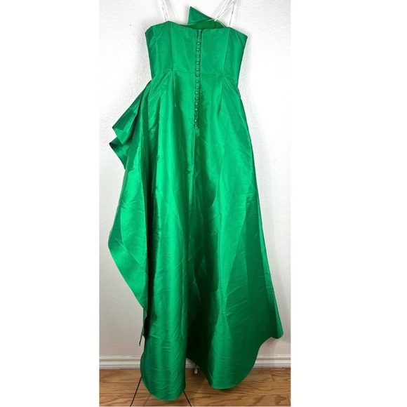 Elliatt White and Green Strapless Prom Dress - Picture 5 of 9